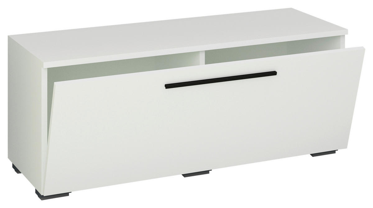 LOWBOARD  in 95/39/40 cm  - Alufarben/Schwarz, MODERN, Holzwerkstoff/Kunststoff (95/39/40cm) - MID.YOU