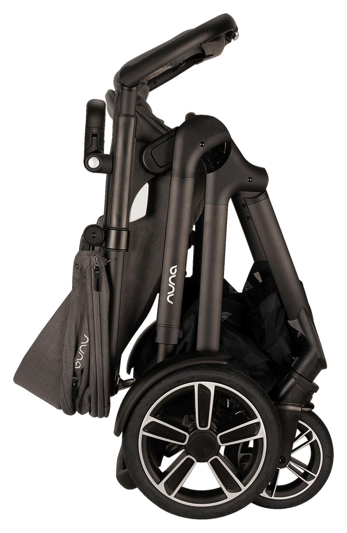 GESCHWISTERWAGEN DEMI NEXT  - Schwarz/Grau, Basics, Textil/Metall (98/62/112cm) - Nuna