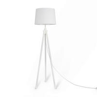 STEHLEUCHTE Table & Floor 60.7/164.2 cm  - Weiß, Trend, Holz/Textil (60.7/164.2cm) - MAYTONI