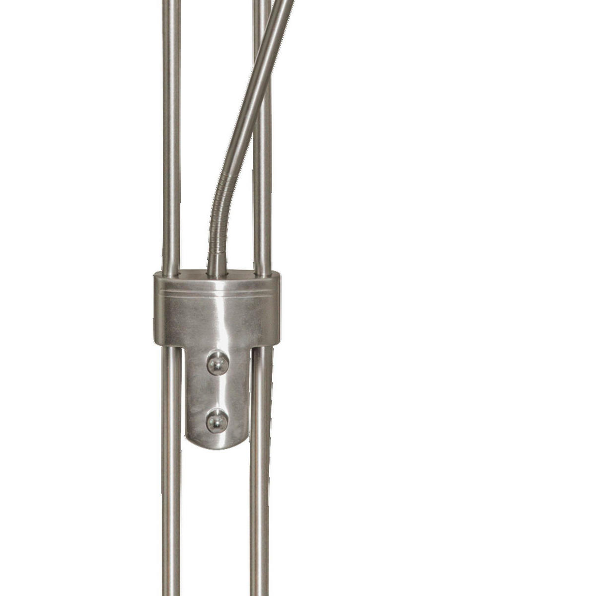 LED-STEHLEUCHTE 25.4/180 cm    - Silberfarben, Basics, Glas/Metall (25.4/180cm)