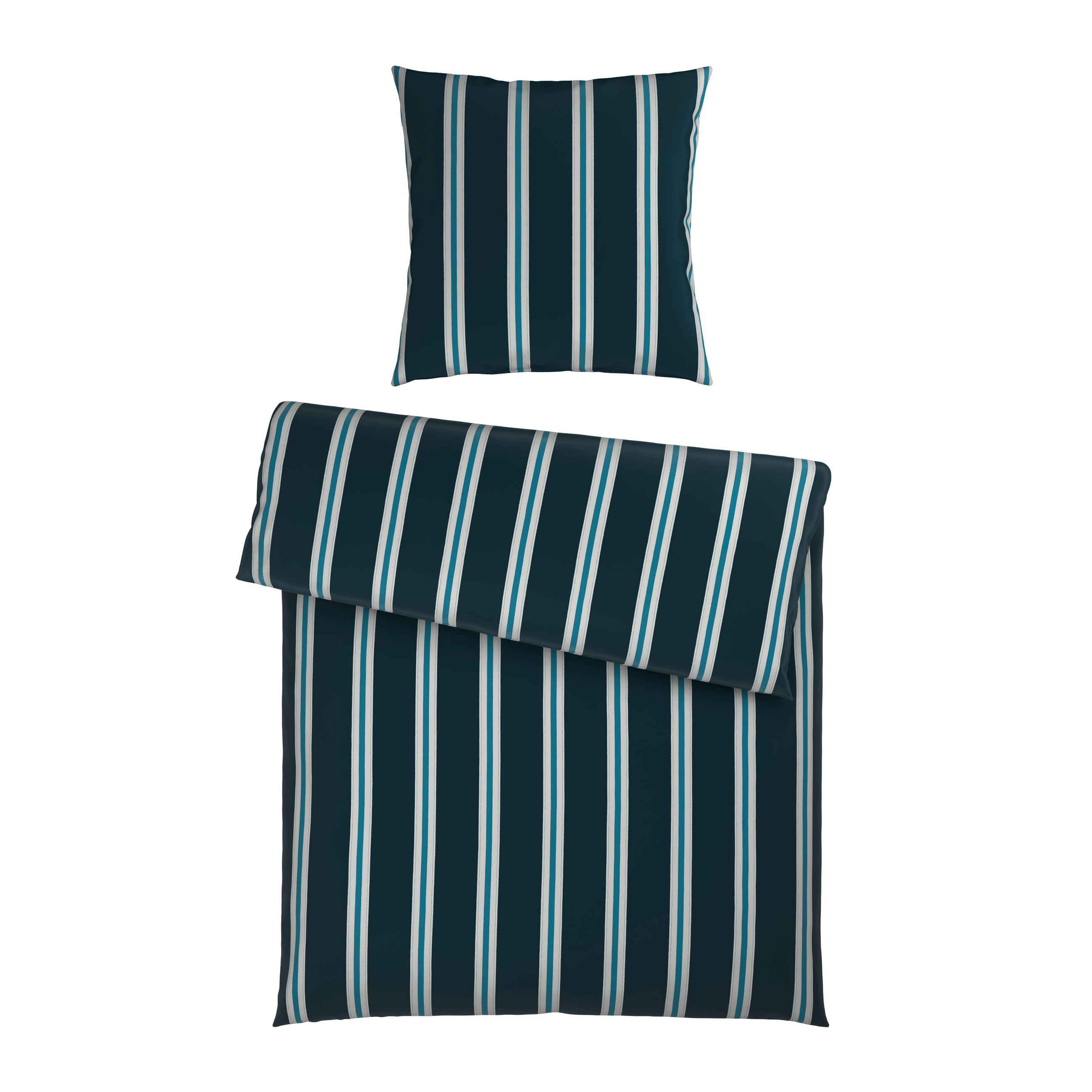 BETTWÄSCHE 2-teilig Satin 155/220 cm  - Grün, Textil (155/220cm) - Novel