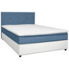 BOXBETT 120/200 cm  in Weiß, Hellblau  - Schwarz/Weiß, KONVENTIONELL, Holz/Textil (120/200cm) - Boxxx