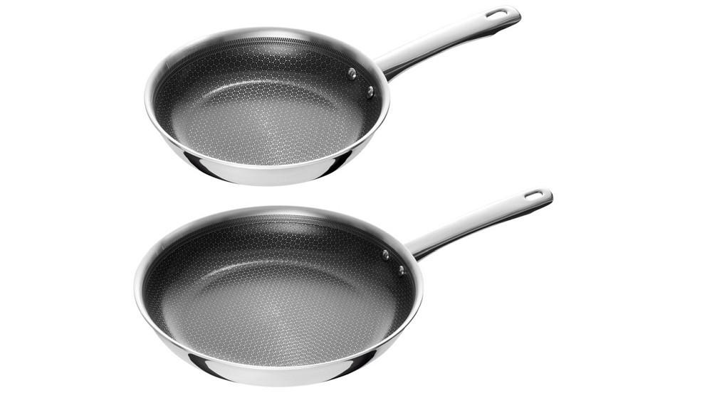 PFANNENSET Valley Edelstahl 2-teilig  - Silberfarben, Basics, Metall (20 / 28cm) - Henckels by ZWILLING