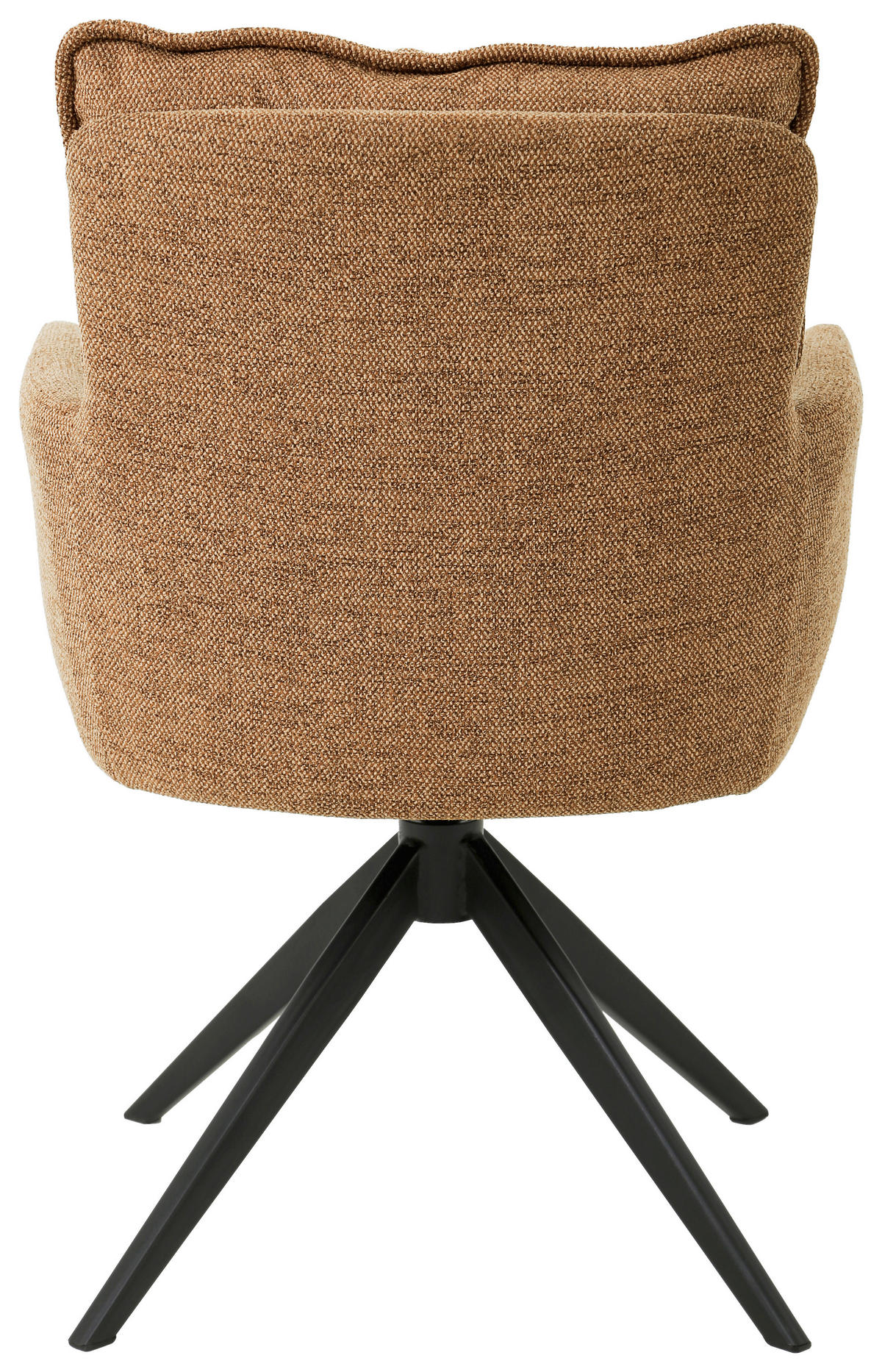 ARMLEHNSTUHL  in Eisen Leinenoptik  - Schwarz/Orange, Design, Textil/Metall (61/90/67cm) - Novel