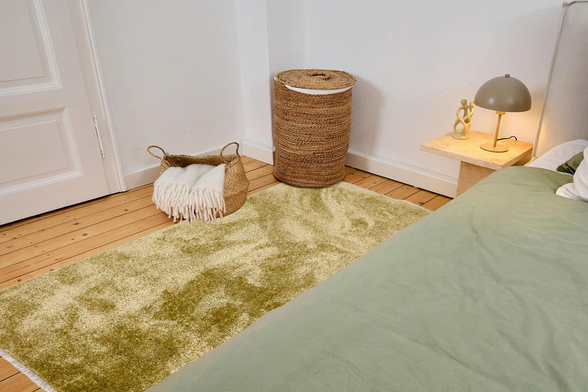 WEBTEPPICH 80/150 cm Stevie Salbeigrün rechteckig  - Salbeigrün, Basics, Kunststoff (80/150cm) - Astra