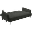 SCHLAFSOFA Chenille Anthrazit  - Anthrazit/Schwarz, KONVENTIONELL, Textil/Metall (228/75/98cm) - Carryhome