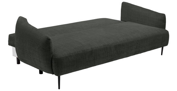 SCHLAFSOFA Chenille Anthrazit - Anthrazit/Schwarz, KONVENTIONELL, Textil/Metall (228/75/98cm) - Carryhome