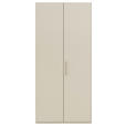 DREHTÜRENSCHRANK 101/235/61 cm,  in Champagner, 2-türig  - Champagner, Basics, Holzwerkstoff/Metall (101/235/61cm) - Novel