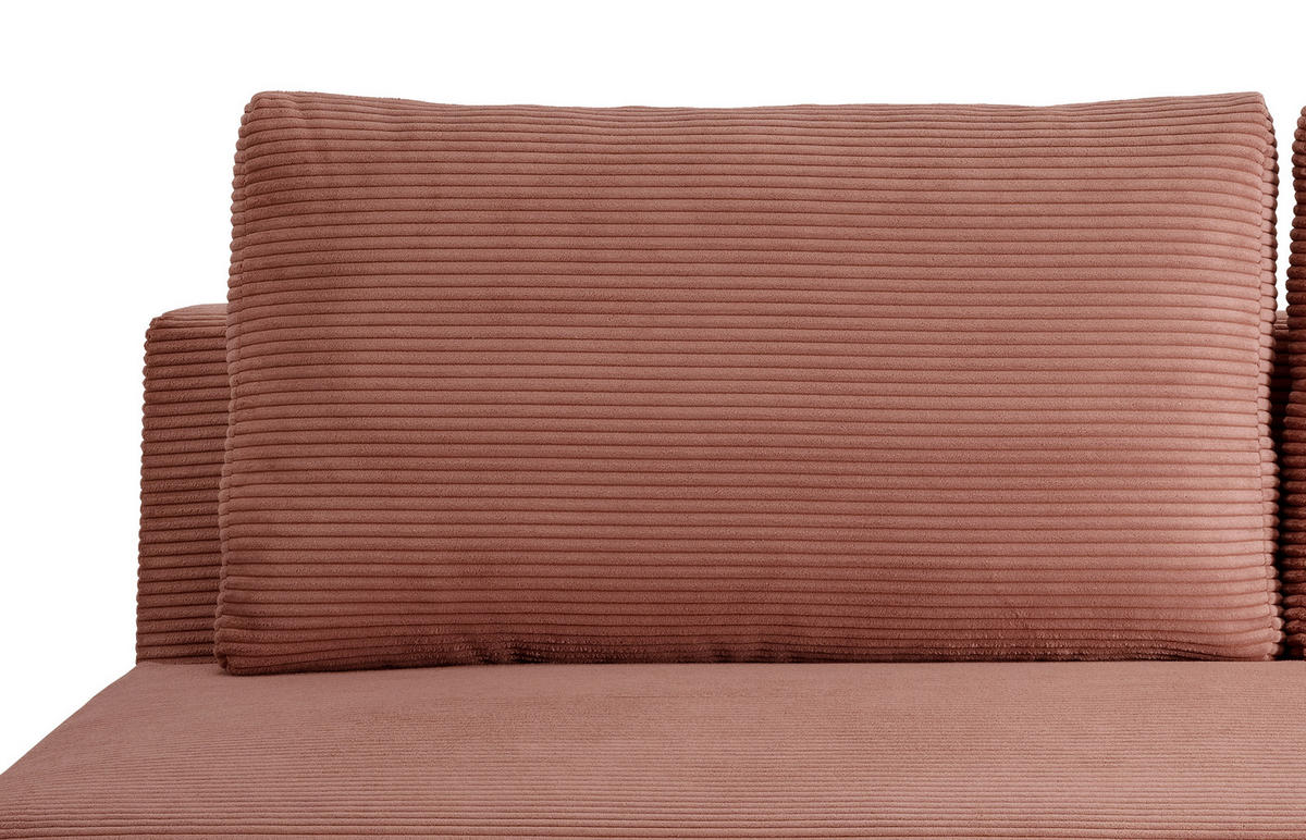 SCHLAFSOFA in Cord Rot, Koralle  - Koralle/Rot, Modern, Textil/Metall (198/90/100cm) - Livetastic
