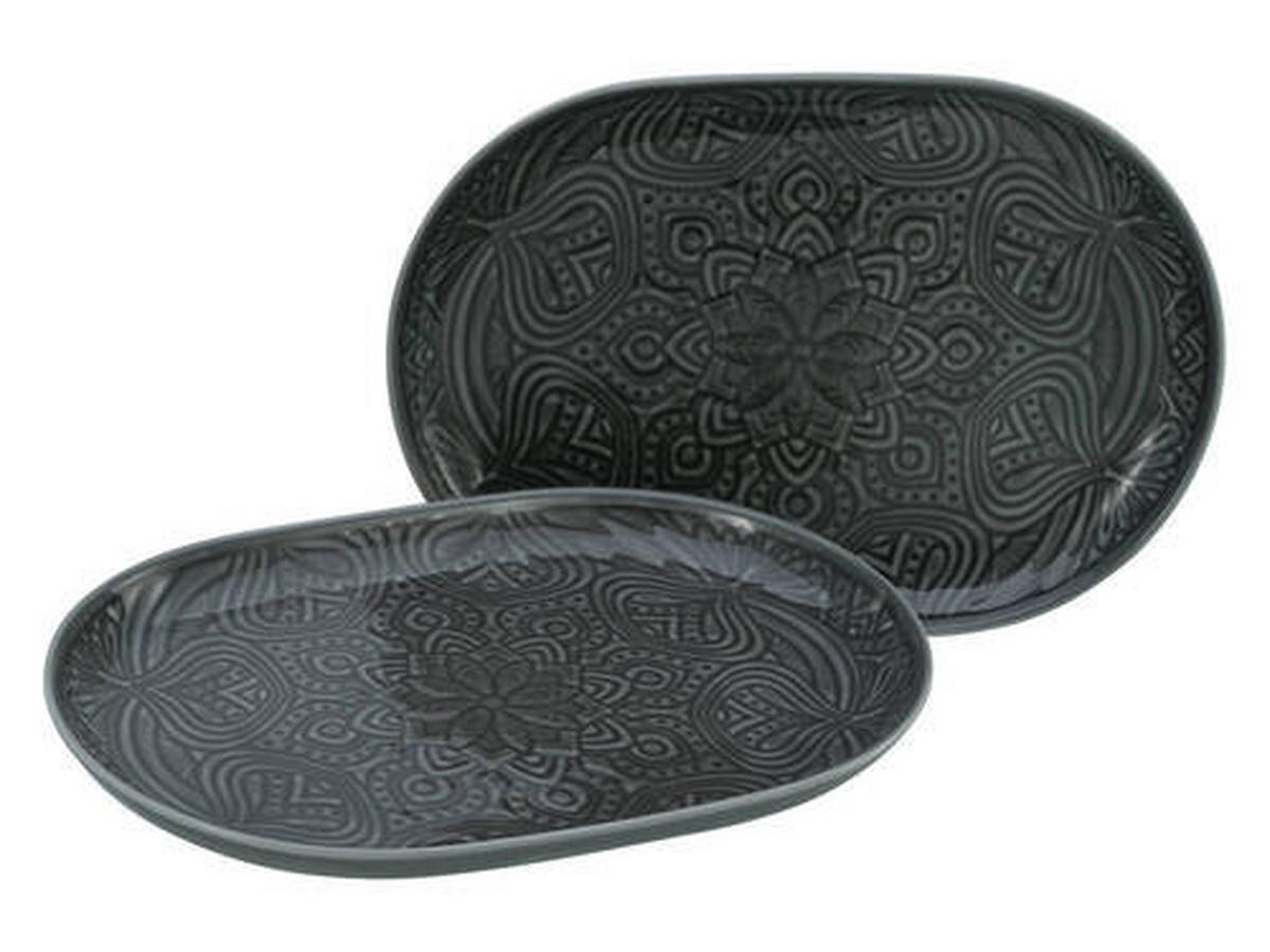 PLATTE - Dunkelgrau, Trend, Keramik - Creatable