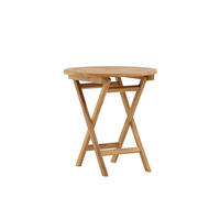 GARTENTISCH Holz rund  - Hellbraun, MODERN, Holz (70/75cm) - Gardenson