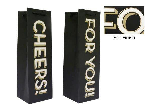 Pungă Pentru Cadou  - negru, Basics, hârtie (10/33,0/10cm)