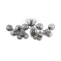 DECKENLEUCHTE Modern 75/25 cm  - Chromfarben/Grau, Trend, Glas/Metall (75/25cm) - MAYTONI