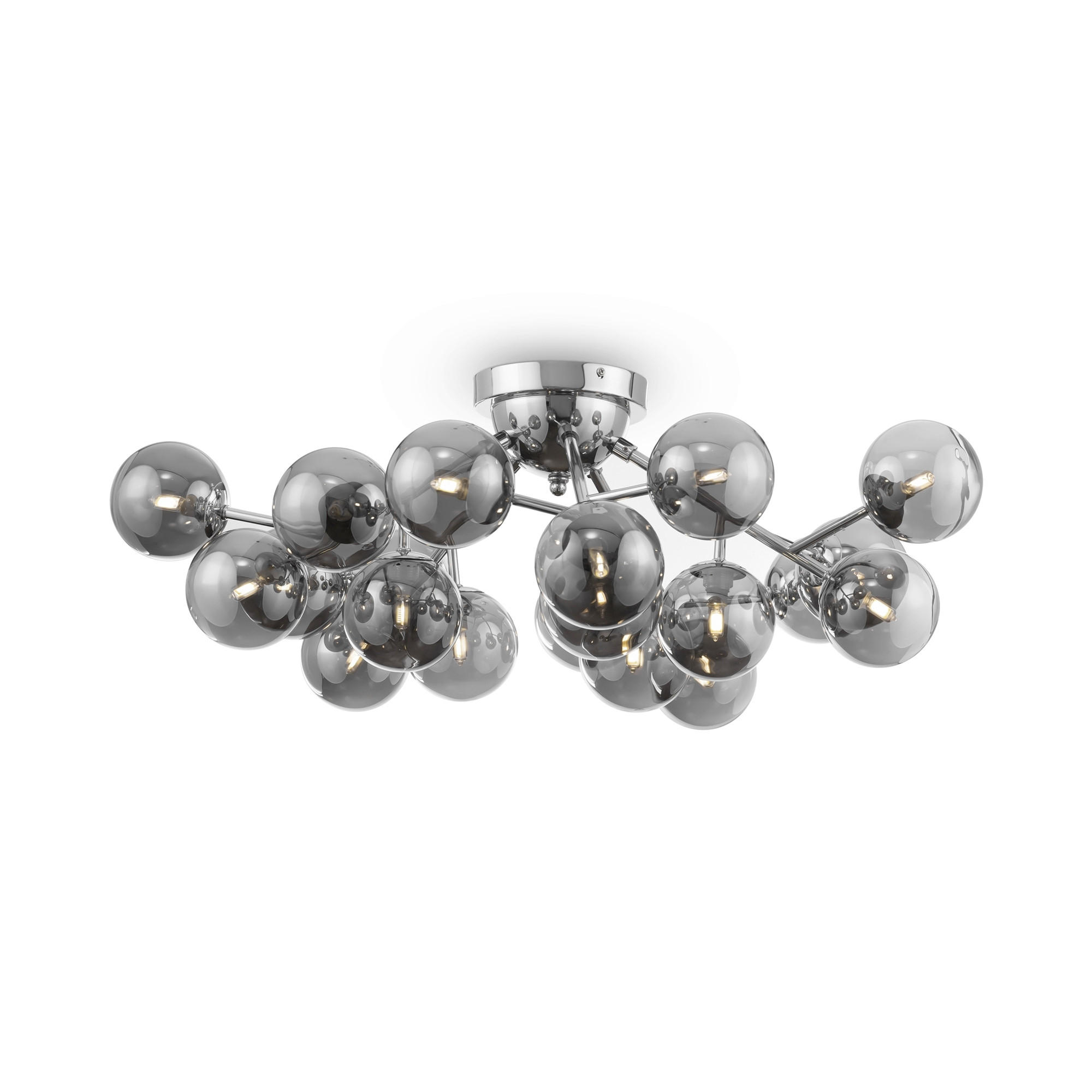 Maytoni Deckenleuchte Modern Grau, Chrom 25 cm