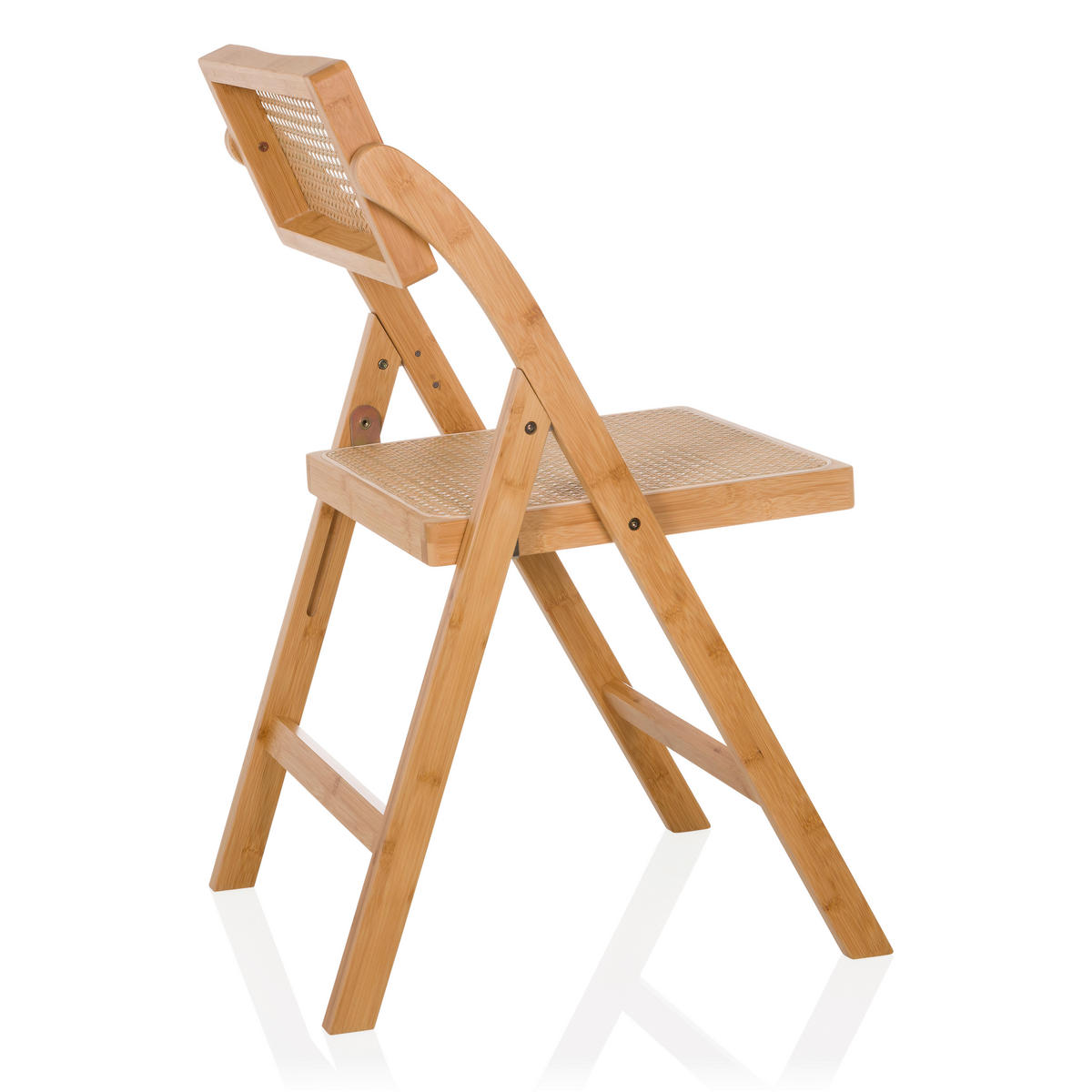 KLAPPSTUHL Bambus, Rattan Braun  - Braun, MODERN, Holz (45,5/83,5/45cm) - Gardenson
