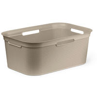 WÄSCHEKORB - Cappuccino, Basics, Kunststoff (59,6/39,6/23,2cm) - Rotho