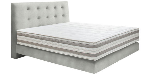 BOXSPRINGBETT 180/200 cm  in Creme  - Creme, KONVENTIONELL, Holz/Textil (180/200cm) - Dieter Knoll