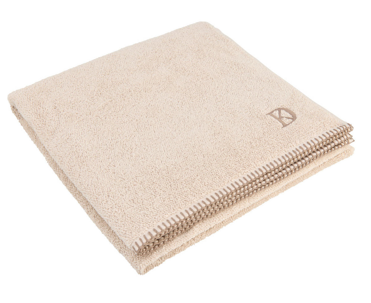 DUSCHHANDDUK 70/140 cm  - beige, Klassisk, textil (70/140cm) - Dieter Knoll