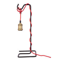 TISCHLEUCHTE - Schwarz, Trend, Metall (18/18/49cm) - Kayoom