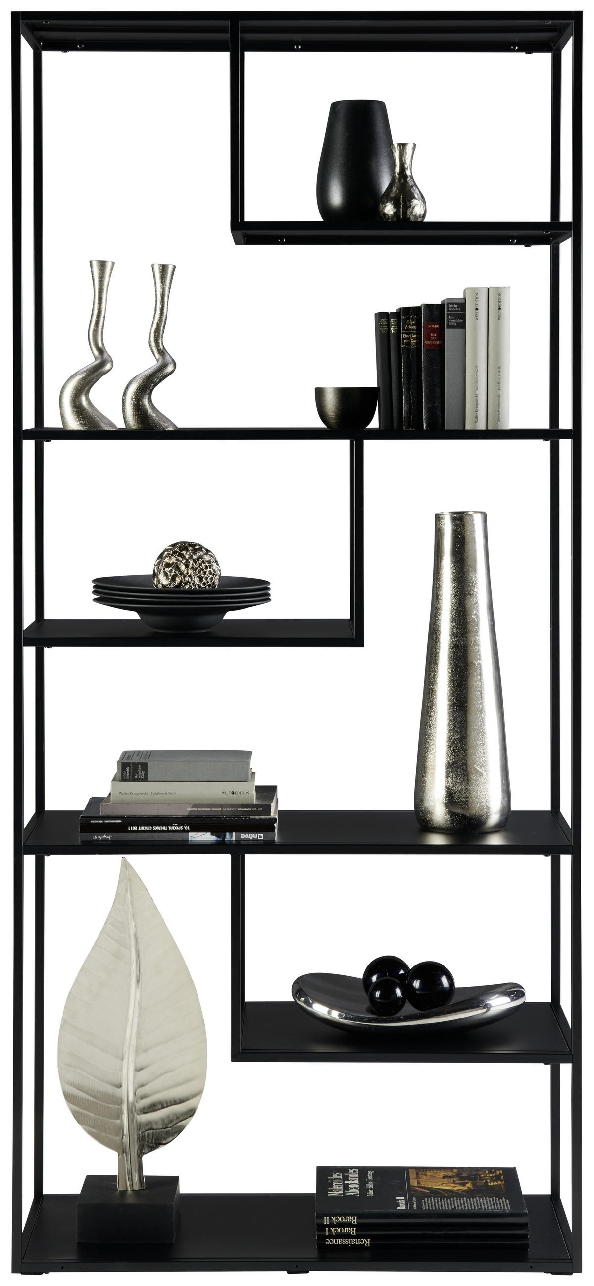 REGAL Schwarz  - Schwarz, Trend, Metall (85/188/35cm) - home24