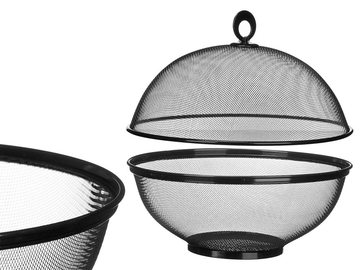 KOŠARICA ZA VOĆE       - crna, Basics, metal (28,5/28,5/12cm)
