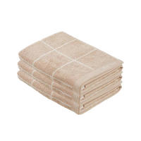 DUSCHTUCHSET Weiß, Taupe  - Taupe/Weiß, Natur, Textil (70/140cm) - Bio:Vio
