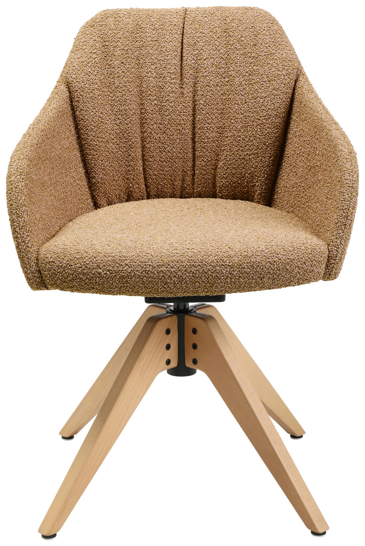 ARMLEHNSTUHL  in Flachgewebe  - Eichefarben/Orange, Design, Holz/Textil (58/82,5-85,2/60cm) - Johann Jakob