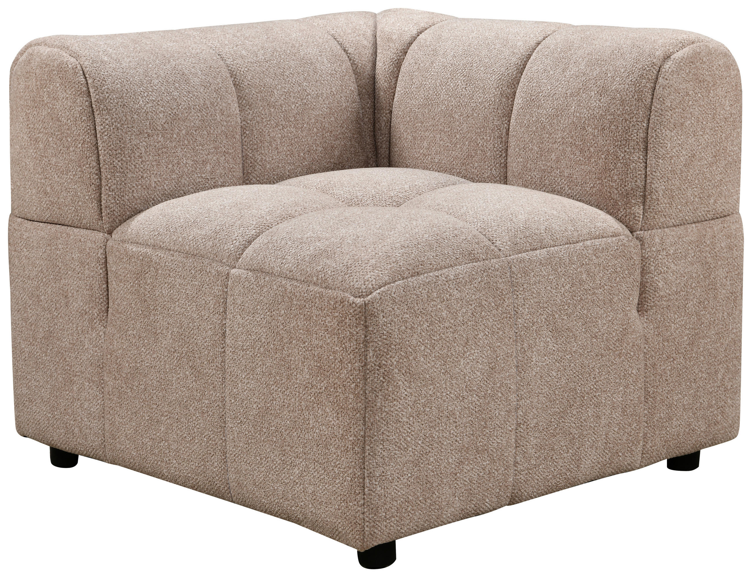 ECKELEMENT Struktur - Beige/Schwarz, Design, Holz/Kunststoff (84/70/84cm) - MID.YOU