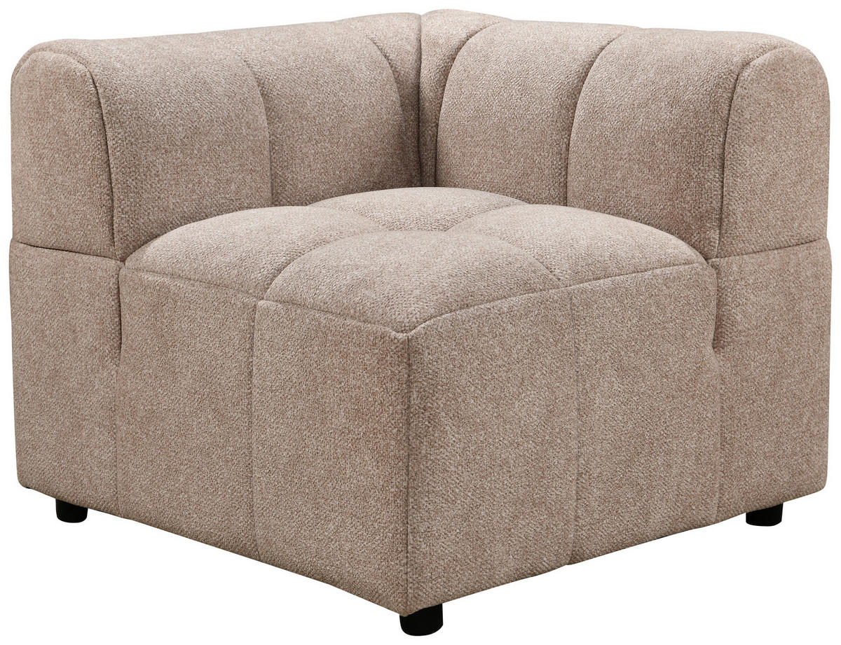 ECKELEMENT Struktur  - Beige/Schwarz, Design, Holz/Kunststoff (84/70/84cm) - MID.YOU