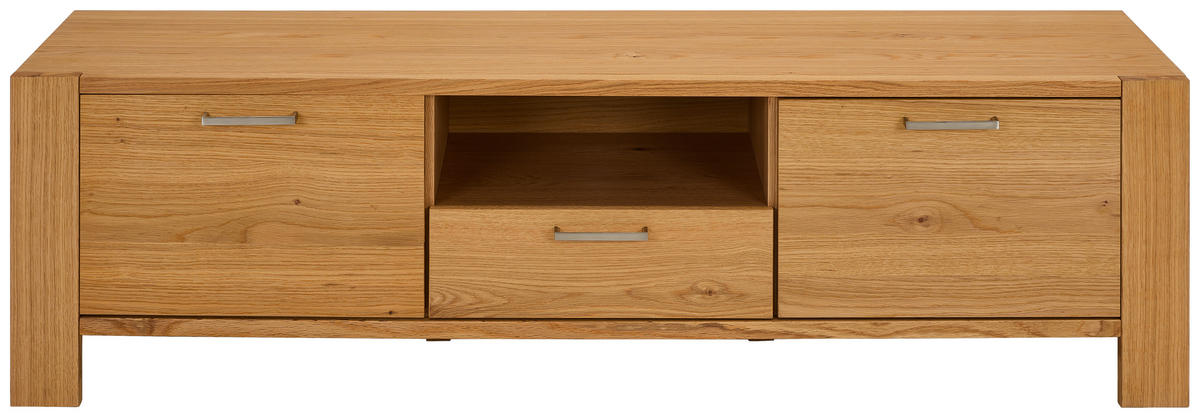 LOWBOARD  in  - Silberfarben/Naturfarben, Design, Holz/Holzwerkstoff (171/43/47cm) - MID.YOU