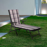 LIEGENAUFLAGE in Beige Karo  - Beige, Basics, Textil (195/62/8cm) - Gardenson