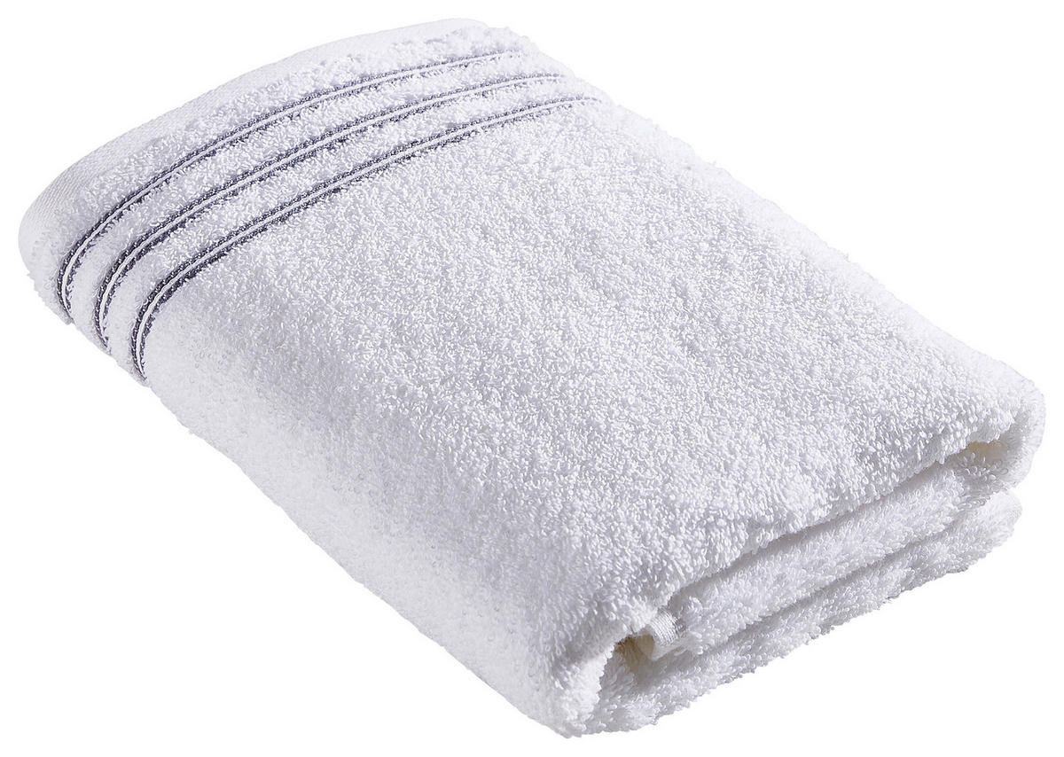 HANDTUCH 50/100 cm Grossetto Weiß  - Weiß, Basics, Textil (50/100cm) - Vossen