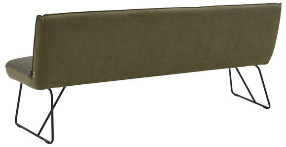 SITZBANK 228/89/68 cm in Grün, Schwarz - Schwarz/Grün, Design, Textil/Metall (228/89/68cm) - Dieter Knoll