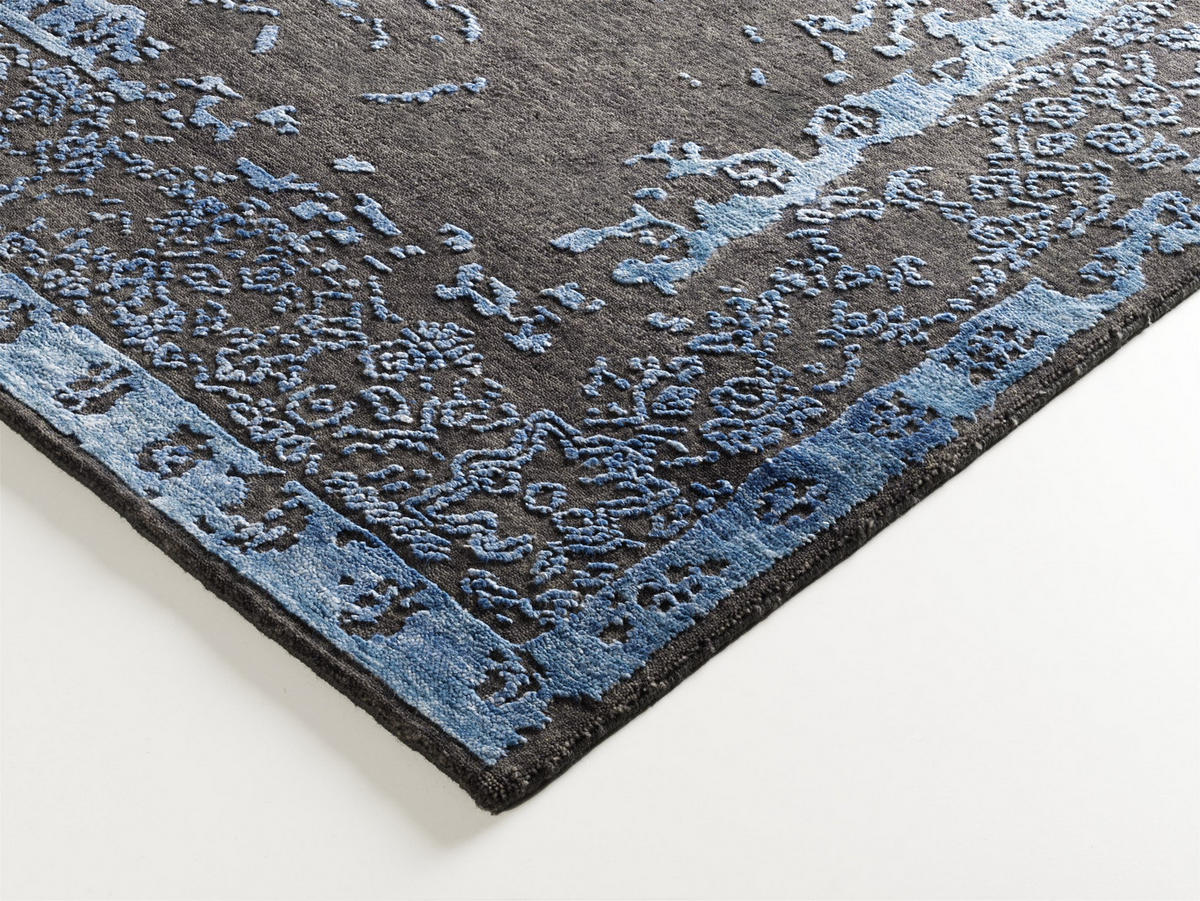 ORIENTTEPPICH 70/140 cm Soho Palis Blau, Grau  - Blau/Grau, Design, Textil (70/140cm) - Musterring