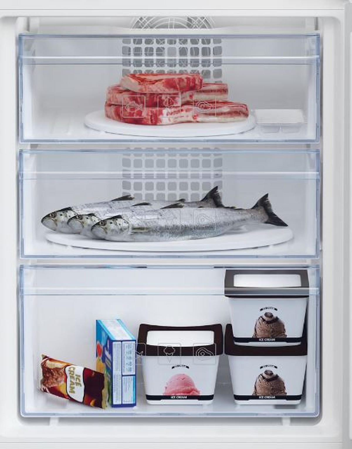 KÜHLSCHRANK 54/177,5/54,5 cm BCHA275K4SN  - Weiß, MODERN, Kunststoff/Metall (54/177,5/54,5cm) - Beko