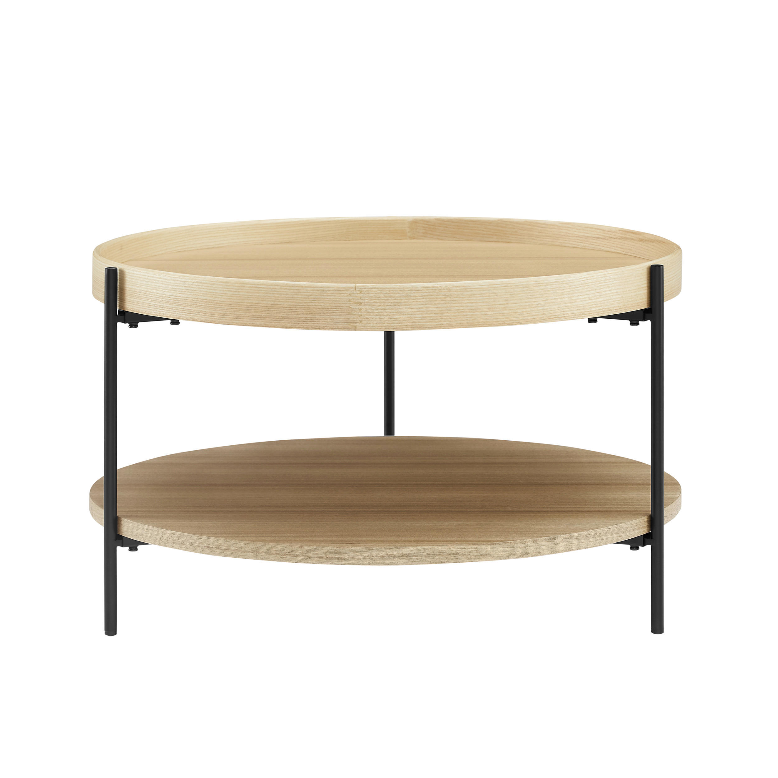 Thumbnail - Livetastic Couchtisch, Eiche, Holzwerkstoff, rund, rund, 69x39x69 cm, Wohnzimmer, Wohnzimmertische, Couchtische