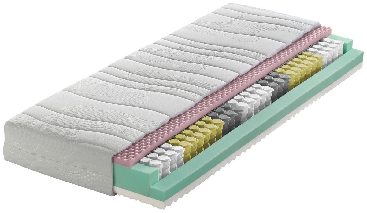 VZMETNICA 90/200 cm  - bela, Basics, tekstil (90/200cm) - Optimo