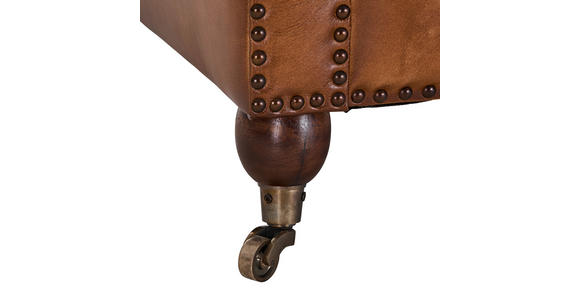 SESSEL in Echtleder Braun  - Braun, LIFESTYLE, Leder (84/79/77cm) - Landscape