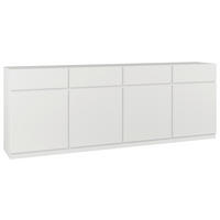ŠIROKÁ KOMODA, bílá, 225/82,5/40 cm - bílá, Design, kompozitní dřevo (225/82,5/40cm) - MID.YOU