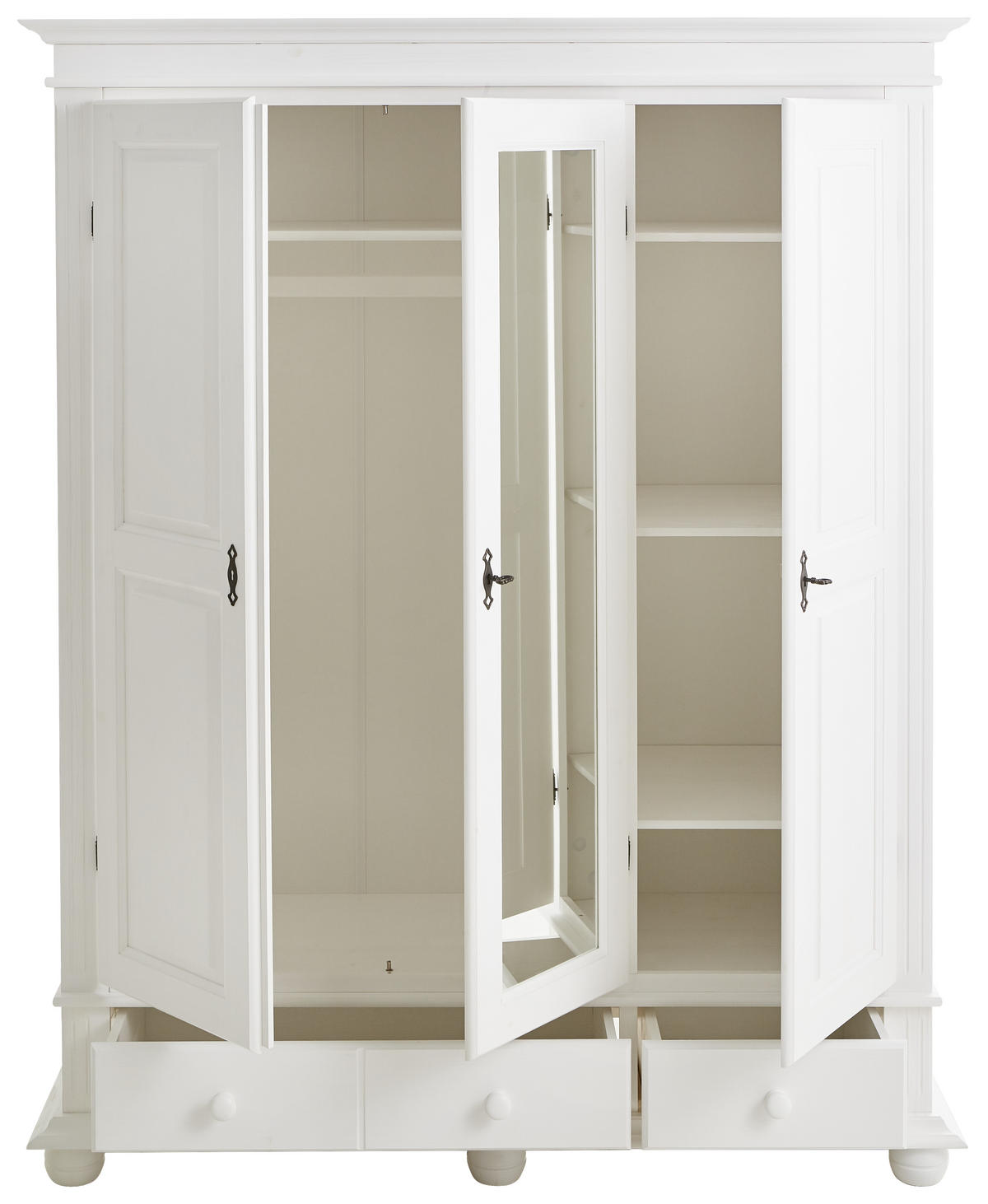 GARDEROBENSCHRANK  in 154/192/58 cm  - Schwarz/Weiß, LIFESTYLE, Holz/Holzwerkstoff (154/192/58cm) - Landscape