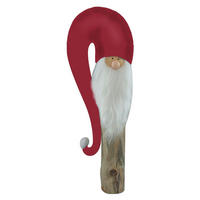 WICHTEL  - Rot/Naturfarben, LIFESTYLE, Holz/Textil (24/66/11cm) - X-Mas