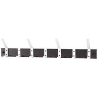 AKASZTÓLÉC - fekete/alumíniumszínű, Basics, fém (70/14/8cm) - Xora