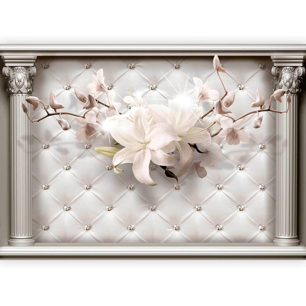 FOTOTAPETE  - Beige/Hellgrau, LIFESTYLE, Textil (250/175cm) - artgeist