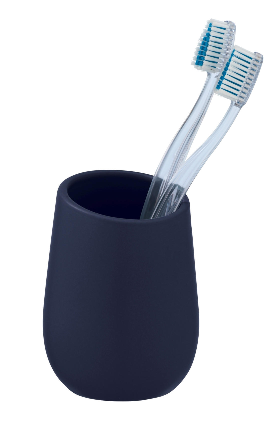 ZAHNPUTZBECHER Keramik  - Dunkelblau, Basics, Keramik (8/11/8cm) - Wenko