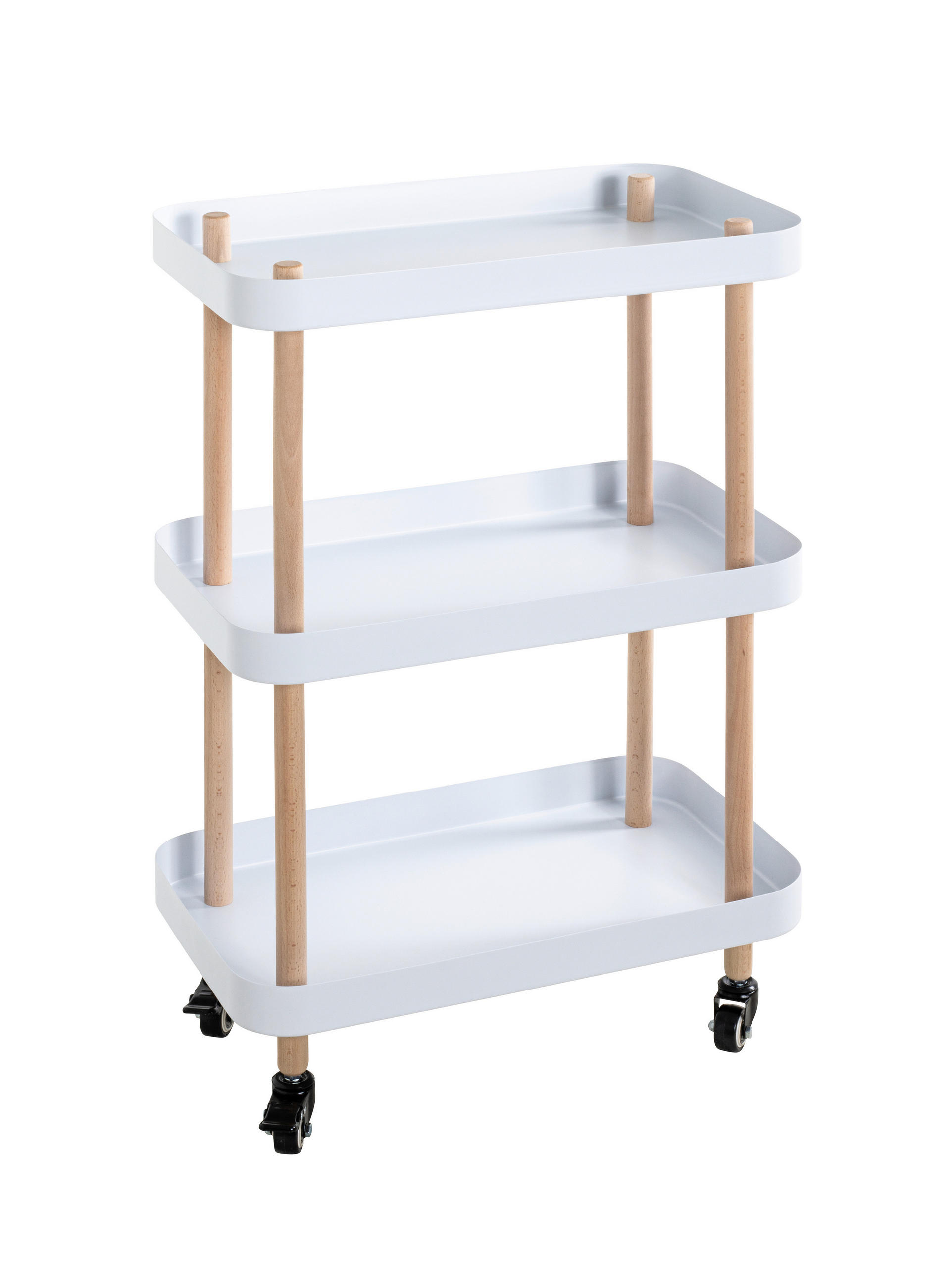 XXXL SERVÍROVACÍ VOZÍK, bílá, barvy buku, přírodní barvy, 50/30/76 cm