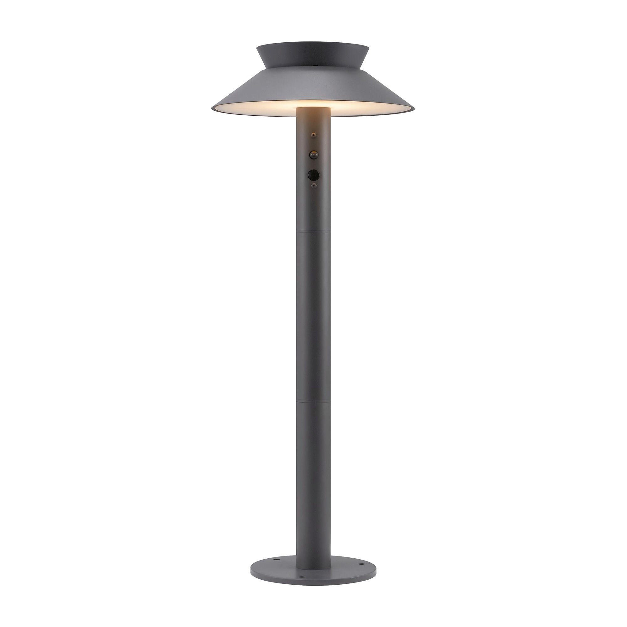 SOCKELLEUCHTE Justina 23/60 cm  - Anthrazit, Design, Metall (23/60cm) - Nordlux