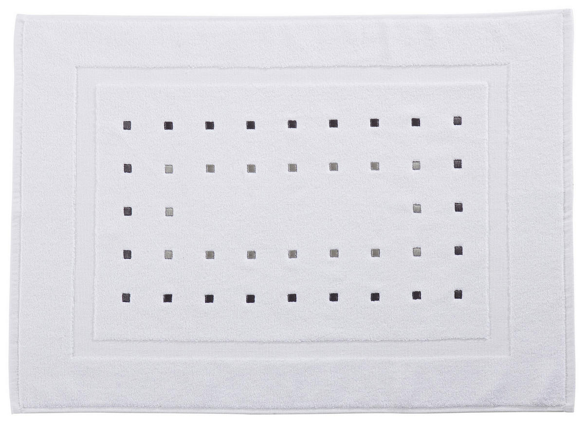 BADEMATTE Weiss 50/70 cm  - Weiss, Design, Textil (50/70cm) - Esposa