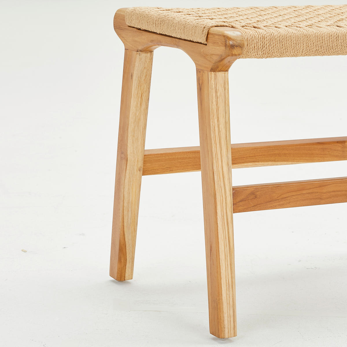 HOCKER in Holz Naturfarben  - Hellbraun/Naturfarben, Basics, Holz (50/35/43cm) - MID.YOU