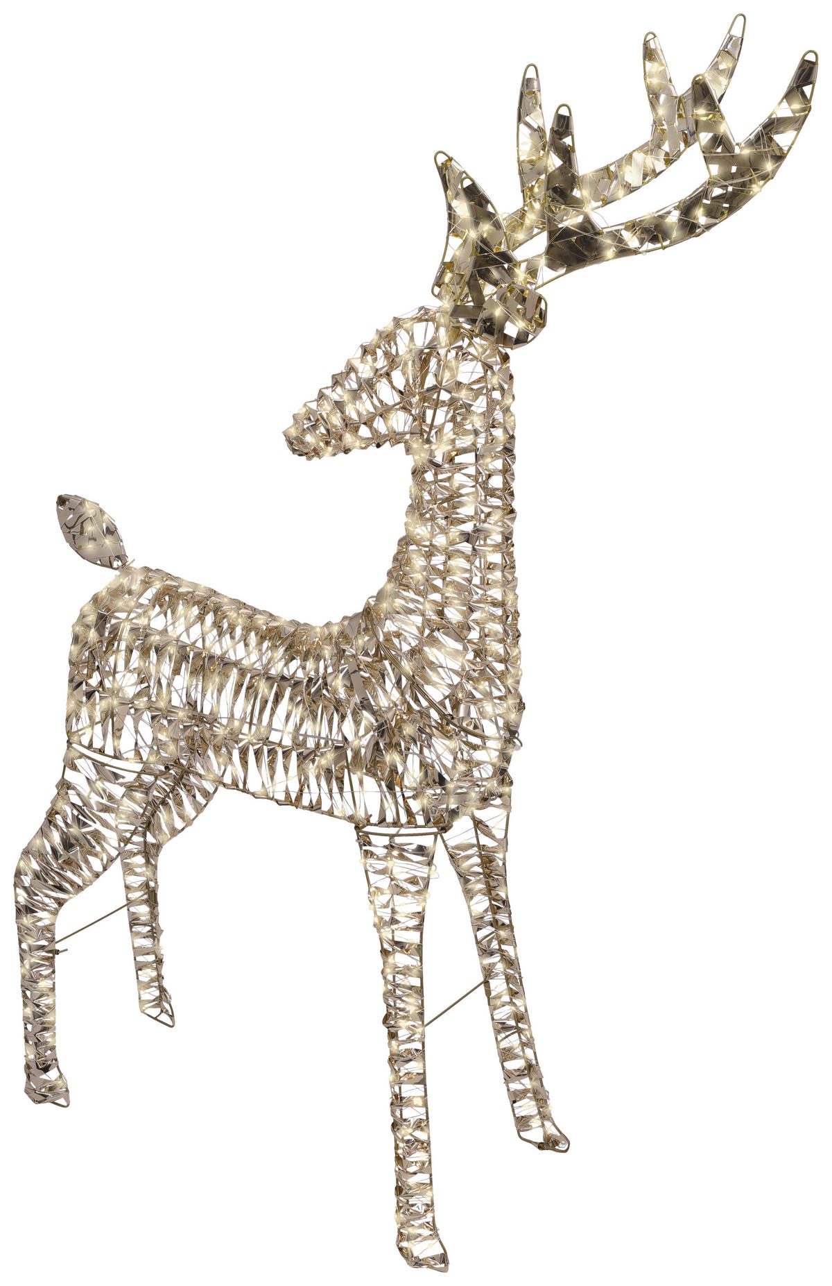 DEKORENTIER  - Goldfarben, Basics, Kunststoff/Metall (65/18/130cm) - X-Mas