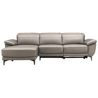 ROHOVÁ SEDACIA SÚPRAVA, drevo, textil, koža, taupe - čierna/taupe, Design, kov/koža (164/78/269cm) - Xora